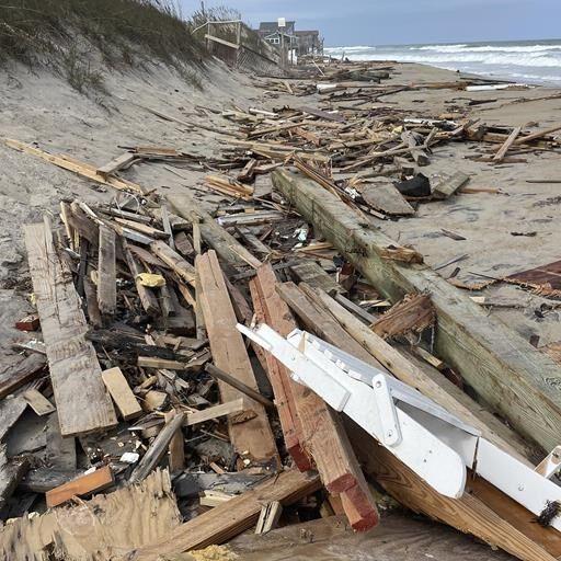 10 homes have collapsed into the Carolina surf. Their destruction was decades in the making